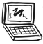 vector image of a laptop